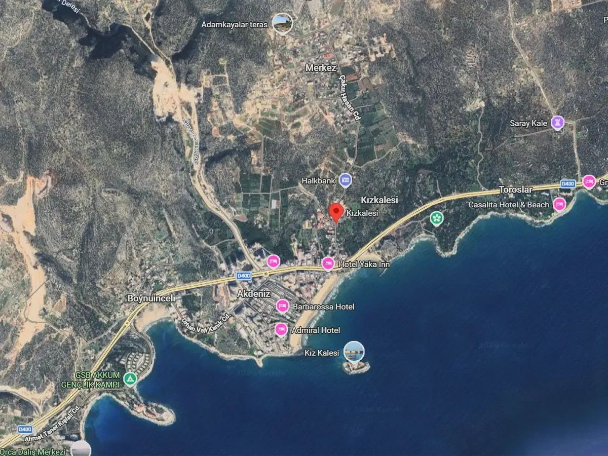 kizkalesi google earth
